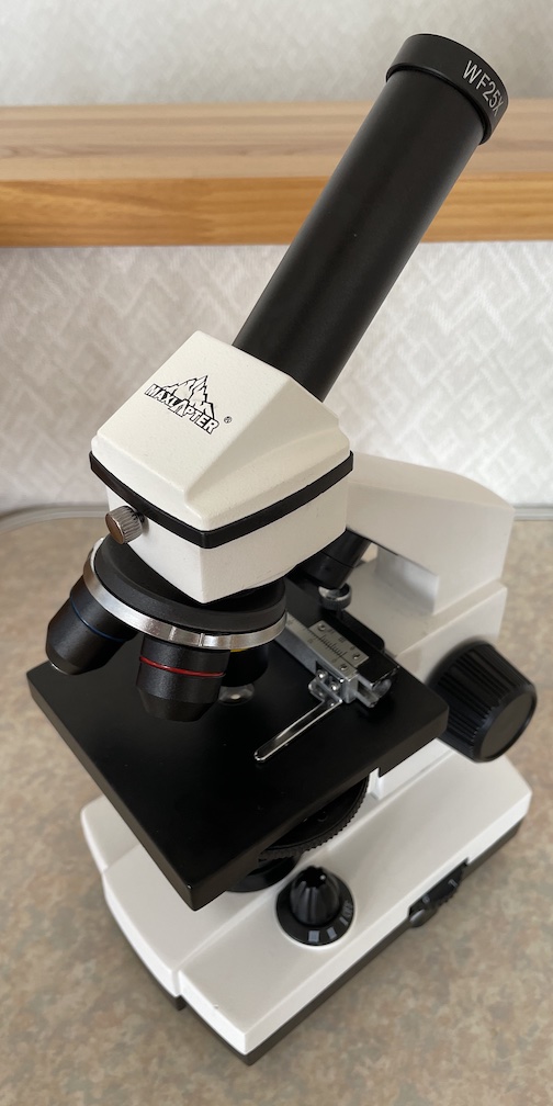 マリモ細胞の観察に使用した光学顕微鏡